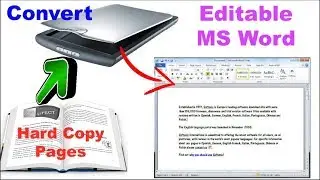 How to Convert Scanned Document in to Editable Text