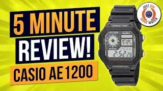 5 Minute Watch Review - Casio AE1200 - Casio Royale!!