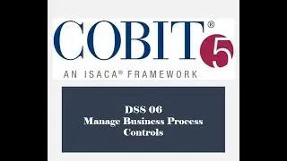 COBIT Processes - DSS06 - Manage Business Controls 1