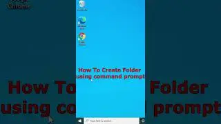 How To Create Folder using Command prompt #shortsTech
