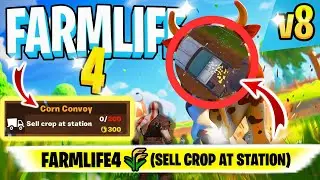 Farmlife 4 Fortnite CORN CONVOY | Farmlife 4 Fortnite SELL CROP AT STATION | How To Fill Truck