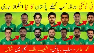 T20 World Cup 2021 Pakistan Team New Squad | Big Changes In Pakistan Squad For T20 World Cup 2021