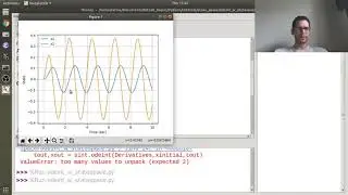 Python Help - 2x2 State Space Model of a Mass Spring Damper