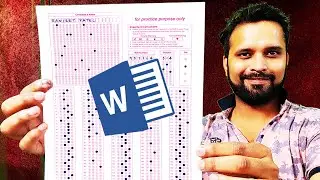 Create OMR Sheet in MS Word