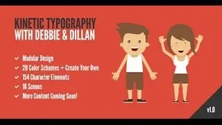 Kinetic Typography with Debbie & Dillan (After Effects template)