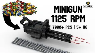 LEGO working MINIGUN (webrick) chambered in 1x5