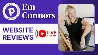 Live website reviews with Em Connors (Canva expert and course creator)