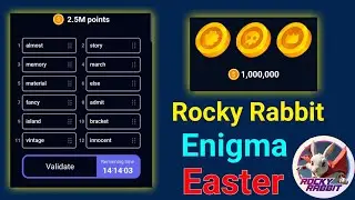 7 September Rocky Rabbit daily combo || Enigma Code Rocky Rabbit || Easter card unlock Rocky Rabbit