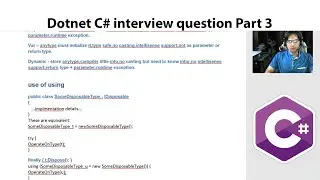 Hindi | Dotnet C# Interview Question Part 3 - 2023