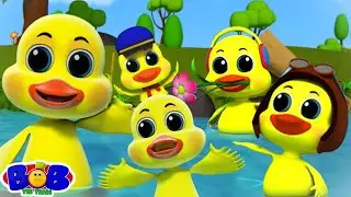 Five Little Ducks, Counting Song + More Preschool Rhymes for Kids