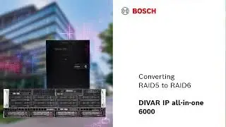 Bosch Security - DIVAR IP all-in-one 6000 - Converting RAID5 to RAID6