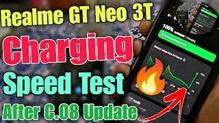Realtime Battery Charging Speed Test Of Realme GT Neo 3T🔥After New C.08 Update👌5000mAh Full In Just😲