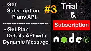 Get Subscription Plan & Get Plan Details API in Node JS | Subscription-Based APIs in Node JS #3