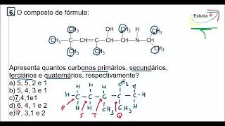 Carbonos primários, secundários, terciários e quaternários