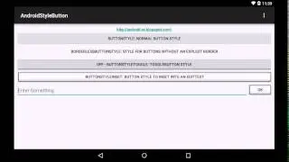 Android pre-defined Button style