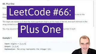 Python Programming Practice: LeetCode #66 -- Plus One