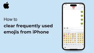 How to clear frequently used emojis from iPhone ( iOS ) 2024