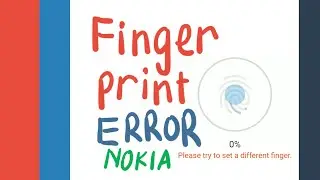 How to fix: Please try to set a different finger || Nokia phone