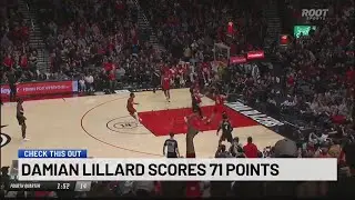 Damian Lillard scores 71 points, becomes eighth player to ever score 70 points in a single NBA game