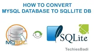 How to convert the MySql Database to SqLite DB