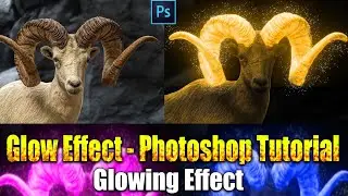 Glow Effect - Photoshop Tutorial | Glowing Effect | Photo Editing | flex design in photoshop