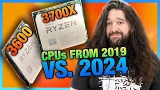 AMD R7 3700X & R5 3600 in 2024 Revisit: Benchmarks vs. 7800X3D, 5700X3D, & More