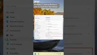 Windows 11 - How to Remove a User Account
