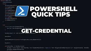 PowerShell Quick Tips : Get-Credential