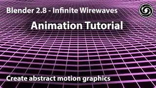 Blender 2.8 - Easy Infinite Wavey Abstract VJ Loop Tutorial - Evee