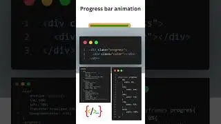 9/100 CSS Animation: Progress bar animation in HTML &CSS 🔥🔥  