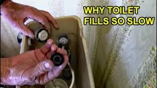 Quick Fix to Slow Filling Toilet - Common Problem is Tiny Clog