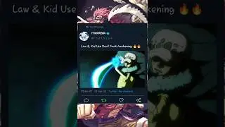 Law & Kidd use Devil Fruit Awakening 🔥🔥