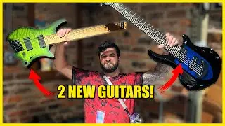 UNBOXING 2 NEW 8 STRING GUITARS ON TOUR!???