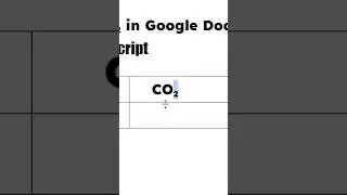 How to Write Carbon Dioxide Symbol Co2 In Google Docs - (CO2)