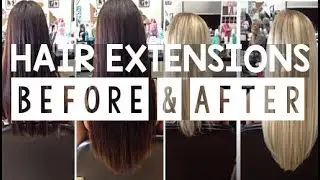 Hair Extensions Before & After | Instant Beauty ♡