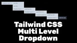 multi level dropdown menu - tailwind css