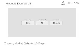 How to get Keyboard Events in Javascript | Day 11 | HTML CSS JS | 50Projects50Days