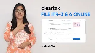 How to file ITR 3 & ITR 4? | LIVE Demo l ITR Filing FY 2022-23 (AY 2023-24)