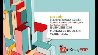 Çek Girişi, Çek Çıkış ve İşlem Bordroları İçin Muhasebe Kodları Tanımlama..!