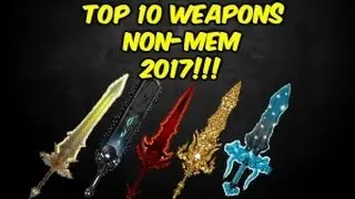 AQW - Top 10 epic non-mem weapons 2017