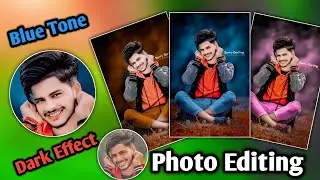 Snapseed Dark Blue Effects Photo Editing || Snapseed Colour Grading  || 2024