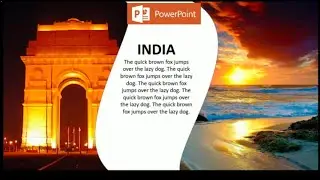 Innovative Image Slide Design in Microsoft PowerPoint | power point me presentation kaise banate hai