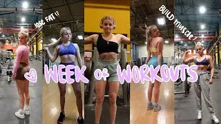 WEEK OF WORKOUTS to lose fat & build muscle | weight training, HIIT cardio, functional core