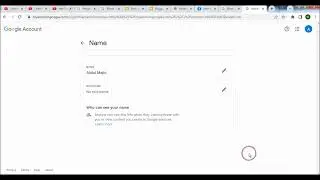 How To Change Google Account Name