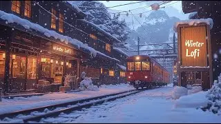 Cozy Japanese Train Vibes 🚂 Lo-Fi Hip Hop under Snowy Skies ❄️ Study & Chill