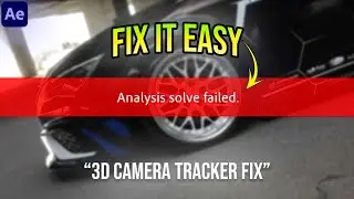 How to Fix Analysis Solve Failed in After Effects