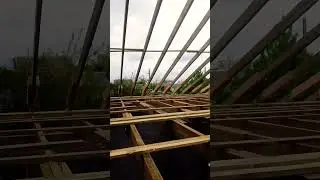 Стропильные фермы кровли. Начало крыши положено!