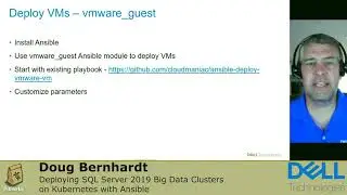 Deploying SQL Server 2019 Big Data Clusters on Kubernetes with Ansible: Doug Bernhardt