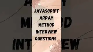 javascript array interview questions..🎁🎁 