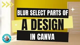 Blur a section of an image in CANVA #canva #createoncanva #canvassador